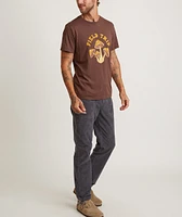 Signature Crew Graphic Tee Walnut