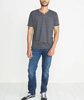 Shortsleeve Henley Charcoal