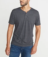 Shortsleeve Henley Charcoal