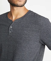 Shortsleeve Henley Charcoal