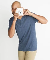 Shortsleeve Henley Dark Denim