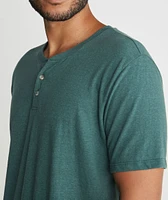 Shortsleeve Henley Forest Green