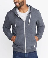 Signature Zip Lined Hoodie Dark Charcoal