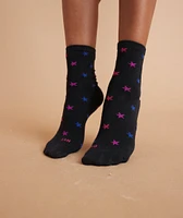 Hi-Ankle Sock in Multi Star Print