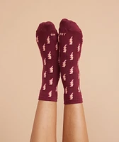 Hi-Ankle Sock in Bolt Print