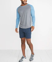 Sport Baseball Raglan Graphite/Blue