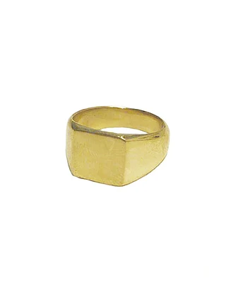 Soko Square Signet Pinky Ring