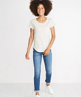 Boyfriend Saddle Tee Natural