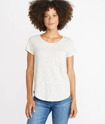 Boyfriend Saddle Tee Natural