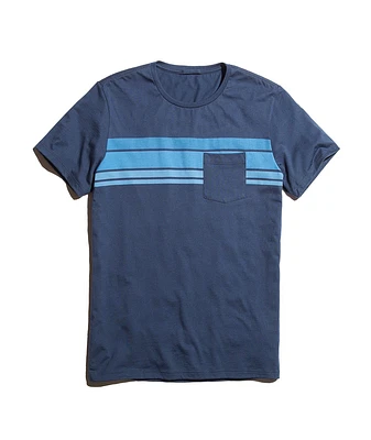 Sunset Stripe Pocket Tee