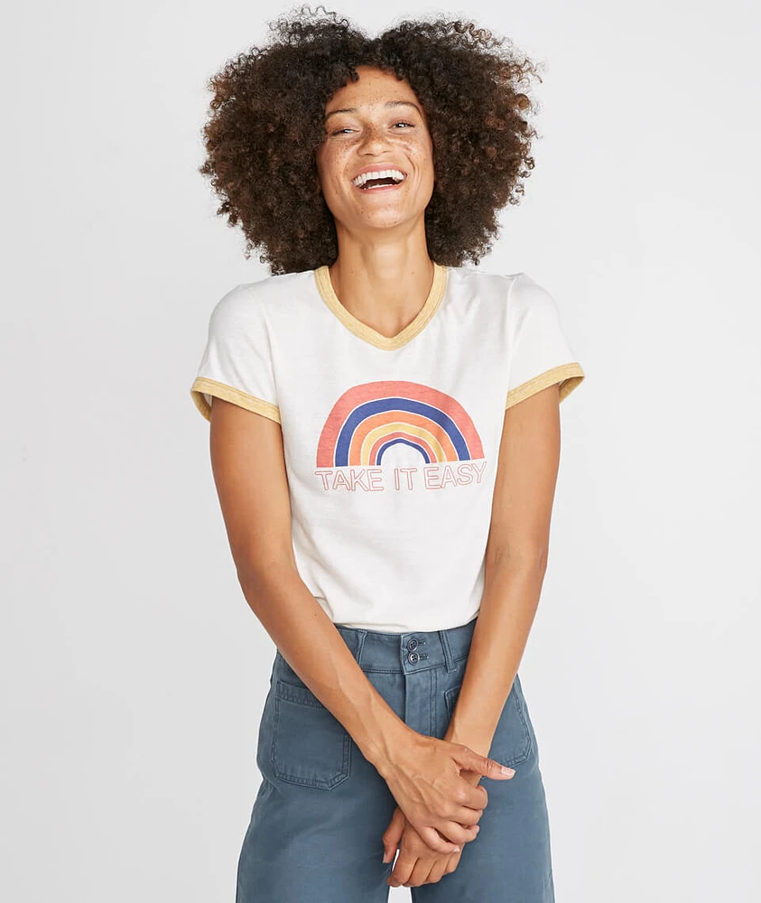 Take it Easy Ringer Tee