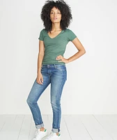 V-Neck Forest Green