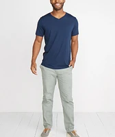 Signature V-Neck Tee True Navy