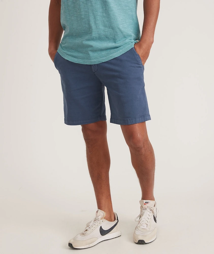 7" Stretch Twill Chino Short China Blue