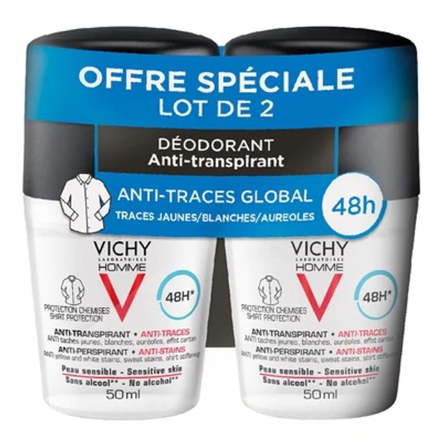 Déodorant 48H efficacité anti-transpirante et anti-traces peau sensibles