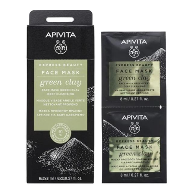 Masque visage nettoyant profond à l'argile verte
