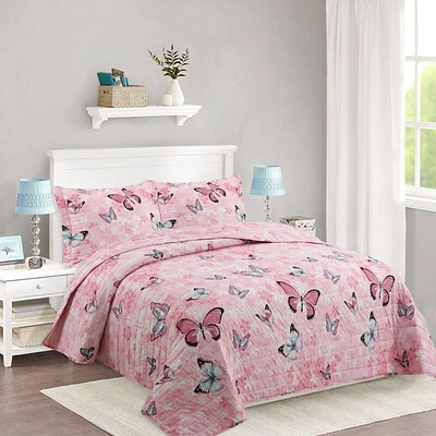 MarCielo Kids Bedspread Quilts Set for Teens Girls Comforter A77.