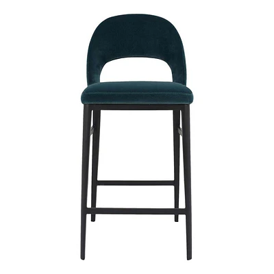 Moe's Home Collection Roger Counter Stool, Blue