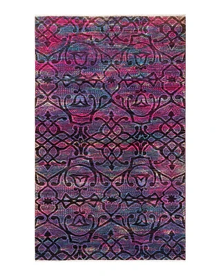 Vibrance, One-of-a-Kind Hand-Knotted Area Rug - Pink, 5' 1" x 8' 0"
