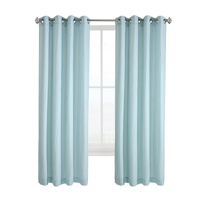 Habitat Harmony Light Filtering Providing Privacy Soft and Relaxed Feel Room Grommet Curtain Panel Sky Blue