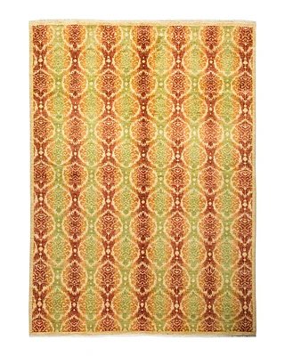 Suzani, One-of-a-Kind Hand-Knotted Area Rug - Yellow