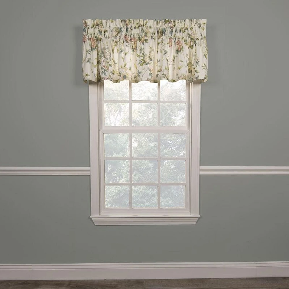 Ellis Curtain Abigail High Quality Water Proof Room Darkening Blackout Tailored Window Valance - 80x15", Multi