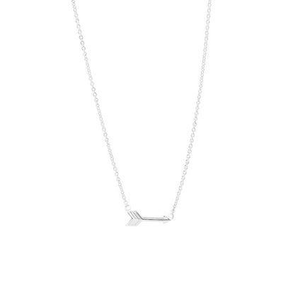46cm Arrow Necklace In Sterling Silver