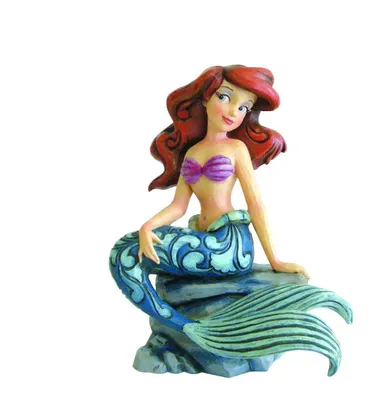 Figurine Enesco Disney Tradition - La Petite Sirene - Ariel Assise Sur Un Rocher