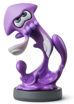 Figurine Amiibo Splatoon Calamar Inkling (violet Néon)
