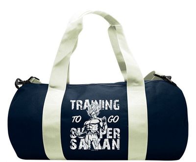 Sac de sport - Dragon Ball - Training To Go Super Saiyan - Navy/white