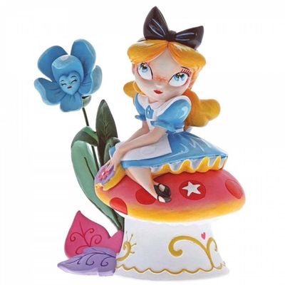 Figurine Miss Mindy - Alice Au Pays Des Merveilles - Alice Sur Champignon