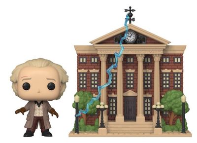Figurine Funko Pop! N°15 Town - Retour Vers Le Futur - Doc Avec L'hôtel De Ville
