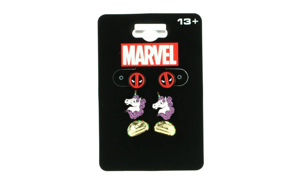 Boucles d'oreilles - Marvel - Deadpool - Pack de 3 paires