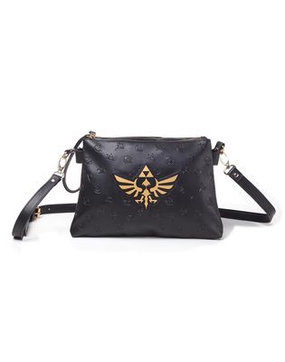 Sac A Bandouliere - Zelda - With Gold Print Hyrule Logo