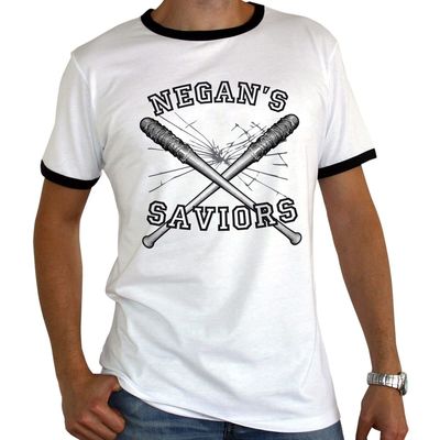 T- Shirt - The Walking Dead - Negan's Saviors - Homme - Blanc - Premium M