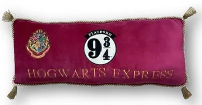 Coussin Broderie Premium - Harry Potter - Plateforme 9 3/4 - 60 Cm