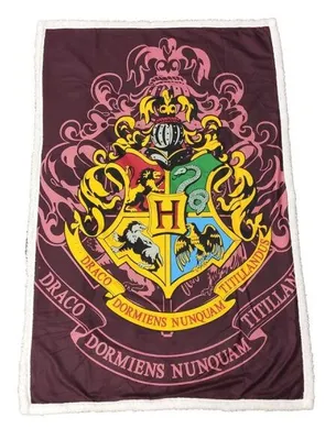 Plaid Sherpa - Harry Potter - Logo Poudlard