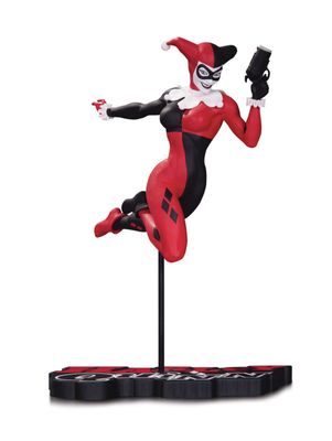 Statuette Dc Collectible - Dc Comics - Red White & Black Harley Quinn By Terry