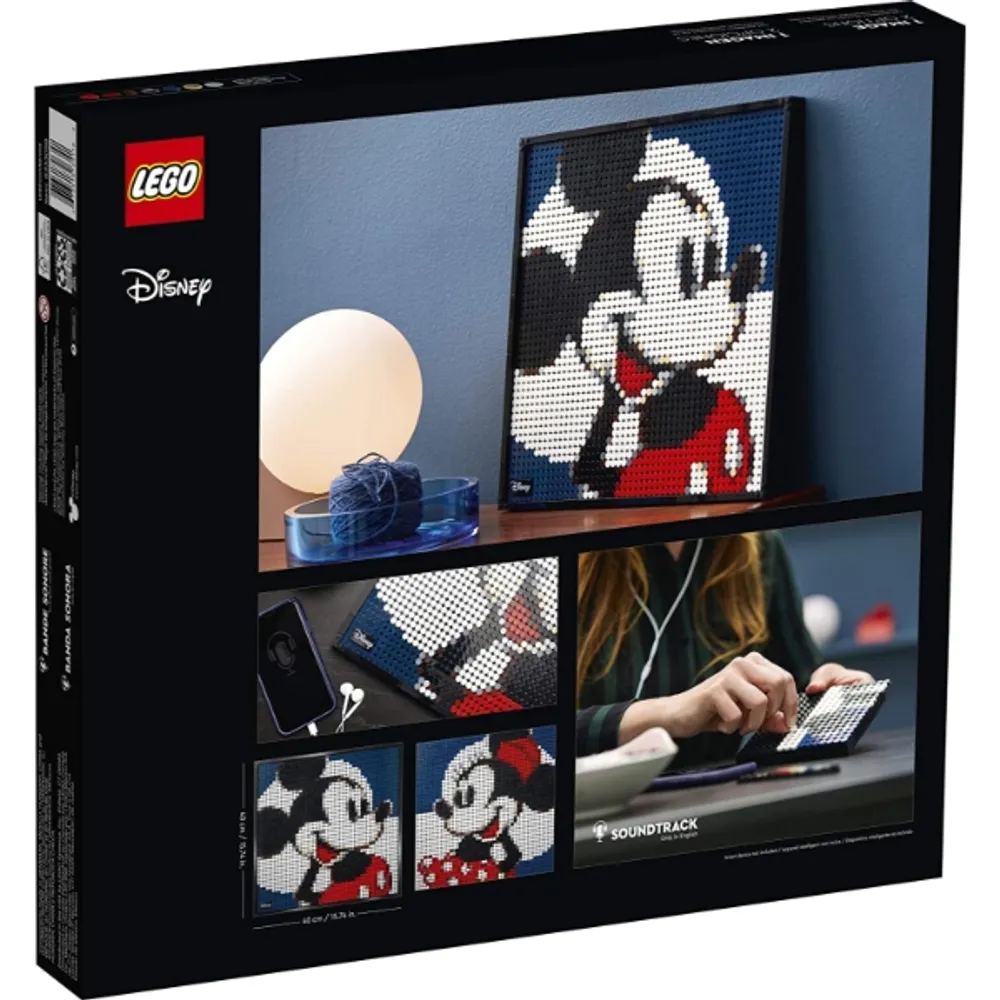 Mind Games LEGO Art Disney's Mickey Mouse 31202 Craft Building Kit (2,658  Pieces)