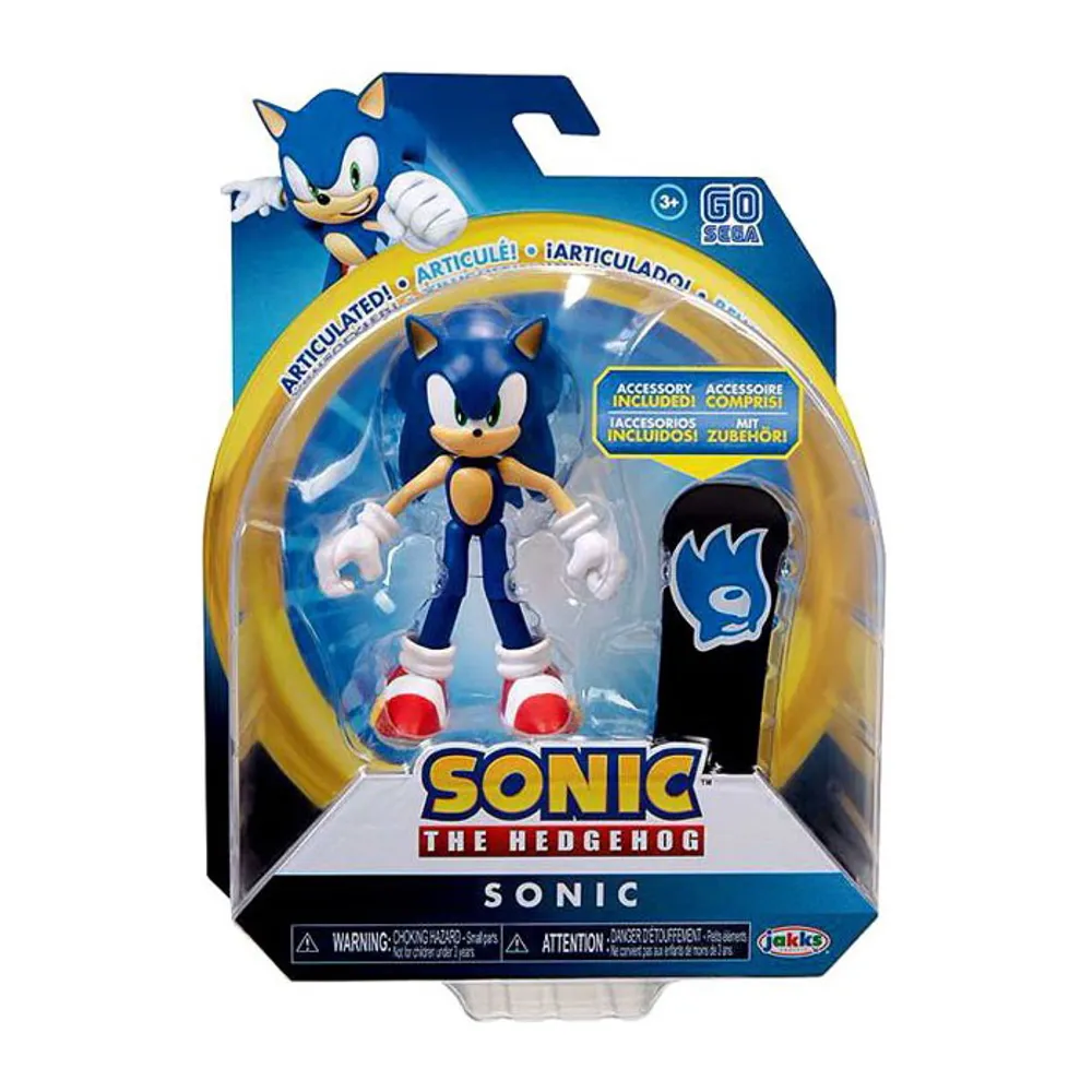 Mind Games Sonic Articulated Sonic the Hedgehog Action Figure 4 Inch with  Snowboard | Metropolis at Metrotown