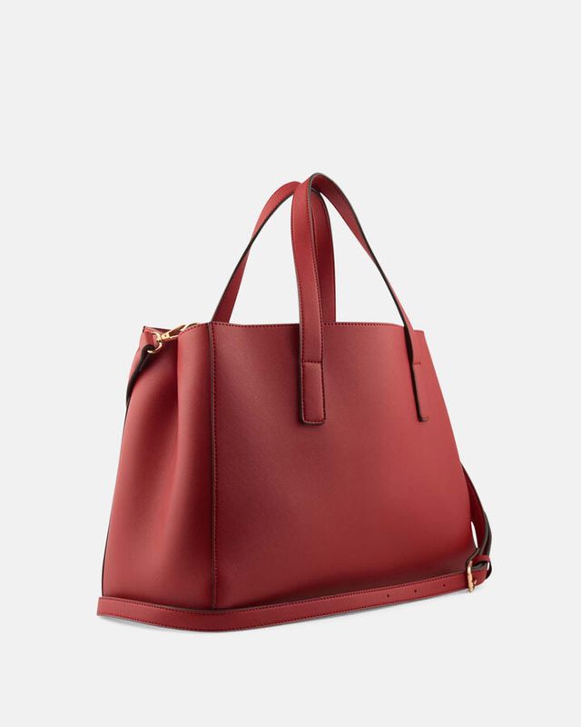 LACOSTE Women's Anna Reversible Tote Bag, Chair Amande