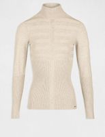 Pull manches longues col roulé beige femme | Morgan