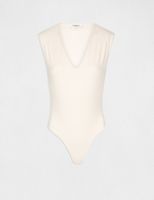 Body sans manches à épaulettes ecru femme | Morgan
