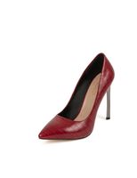 Escarpins aspect croco rouge femme | Morgan