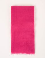 Foulard à bords francs fuchsia femme | Morgan