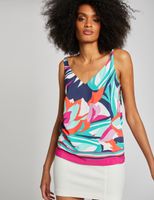 Blouse bretelles larges imprimé multico femme | Morgan