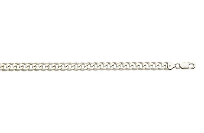 8.5mm Curb Chain Necklace in Sterling Silver