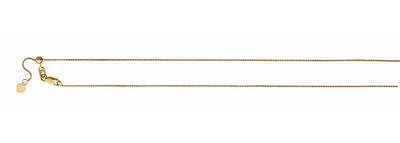 .88mm Adjustable Box Chain Necklace in 14K Rose Gold - 26 Inch