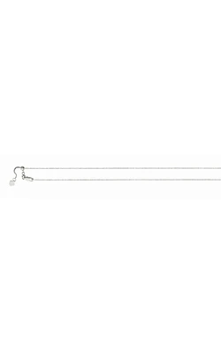 22" Adjustable Box Chain Necklace .8MM in 14K White Gold