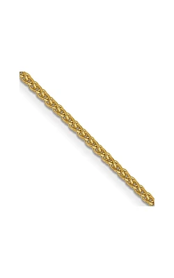 1.05MM Diamond Cut Spiga Wheat Chain 20" in 14K Yellow Gold